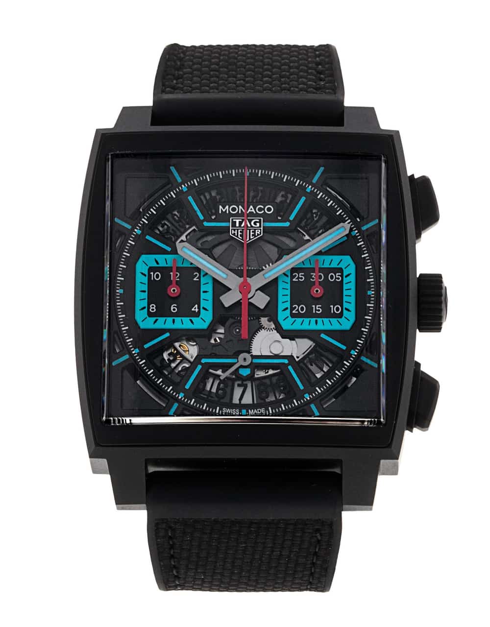 小物 Monaco TAG Heuer Monaco Original Blue 39 mm Watch CBL2182.FT6235